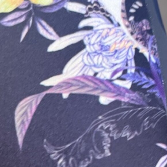 TED BAKER navy floral ballet flats size 39.5 Like NEW - Picture 9 of 12